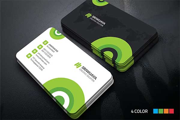 Simple Circle Business Card Mockup