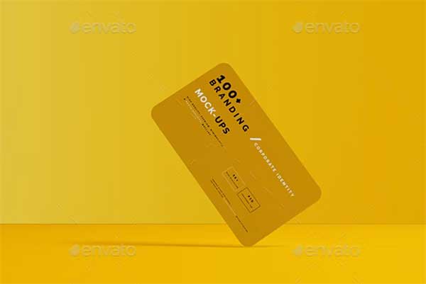 Rounded Corner Business Card Mockups