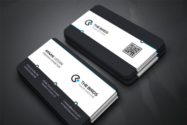 Editable Circle Business Card Template