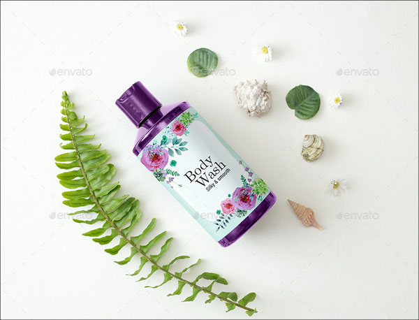 Realistic Shampoo Bottles Mockup Templates