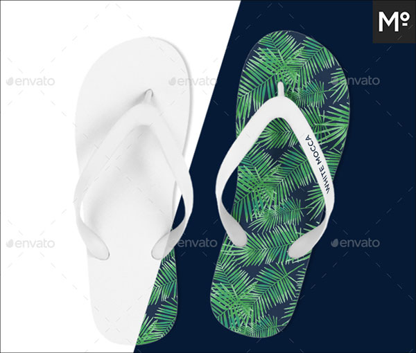 Editable Flip Flops Slipper Mock-up