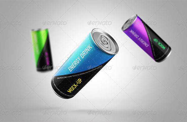 Energy Drink Can Mockup