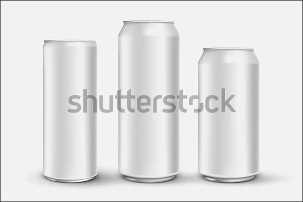 Blank Energy Drink Can Mockup