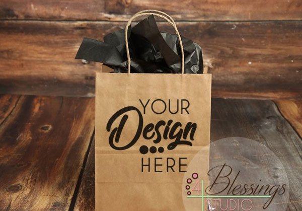 Simple Gift Bag Mockups