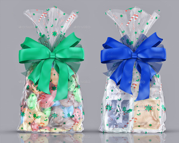 Clear Gift Bag Mockup