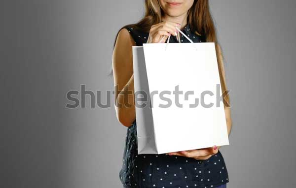 White Gift Bag Mockups