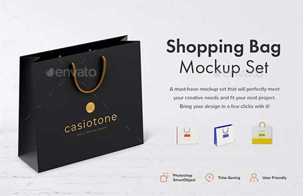 Gift Shopping Bag Mock-Up Set