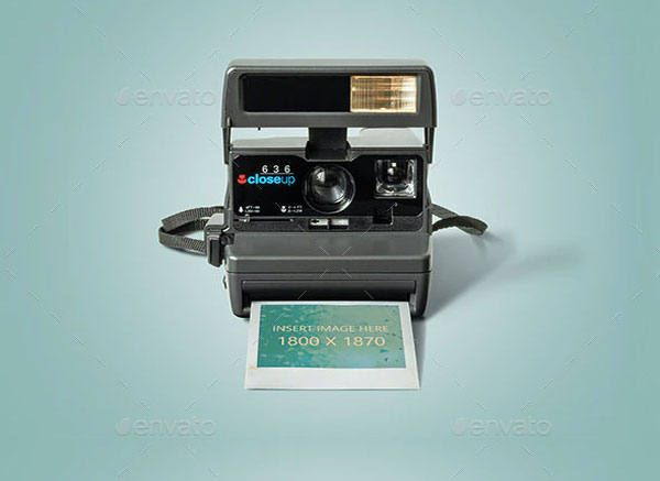 Photorealistic Vintage Camera Mockup