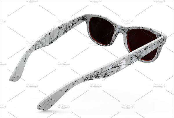 Rayban Sun Glasses Mockup