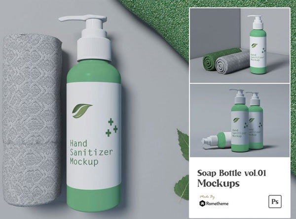 Soap Bottle Mockup