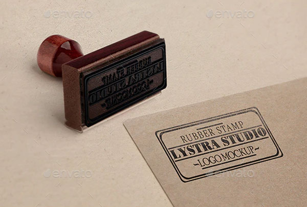 Rubber Stamp Logo Mockups