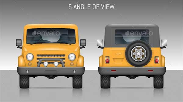 Jeep Vehicle Mockups