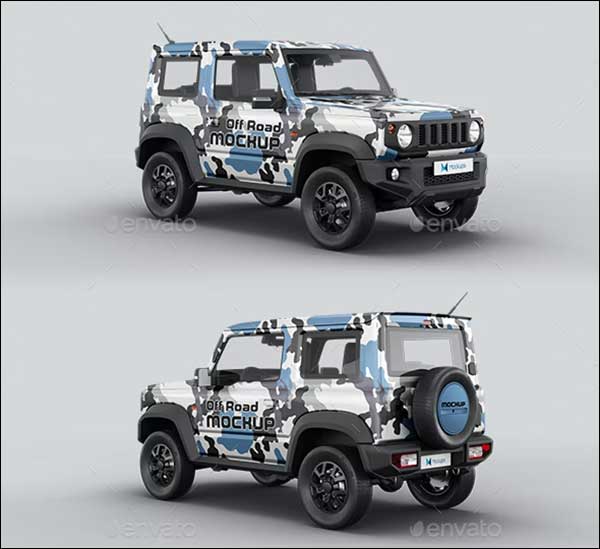 Jeep Car Mockup