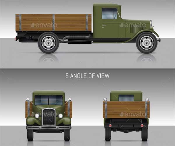 Jeep Truck Mockup