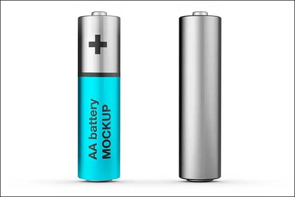 AA Battery Mockup