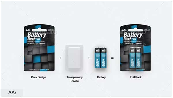 Battery AA Mock-up