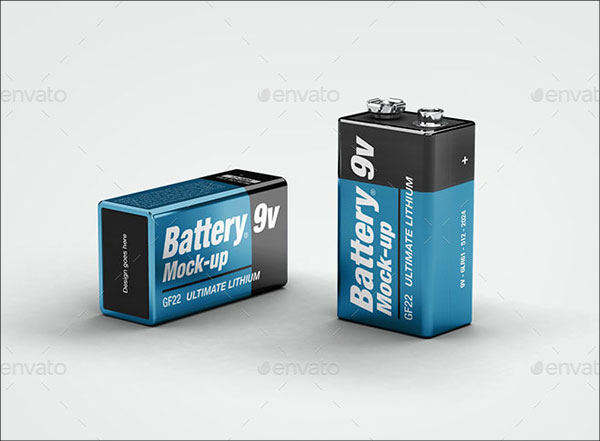 Battery 9v Mock-up