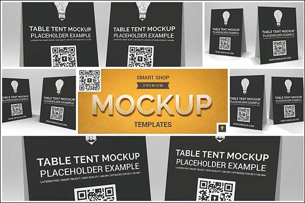 Sample Table Tent Mock-up Bundle