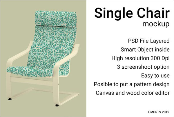 Single Chair Mockup