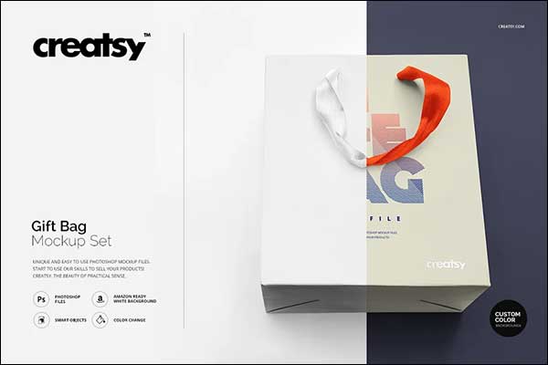 Creative Gift Bag Mockup Set