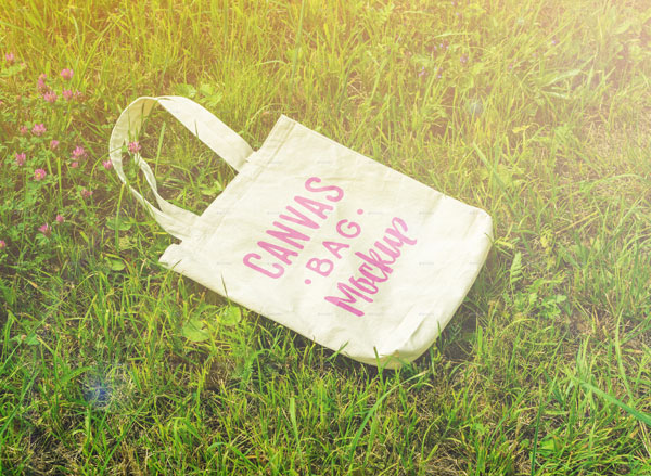 Canvas Gift Bag Mockup