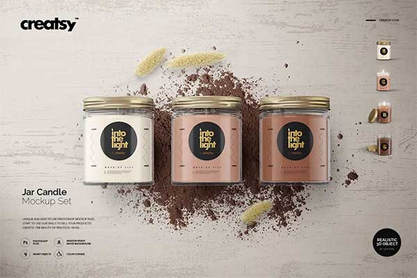 Jar Candle Mockup Set