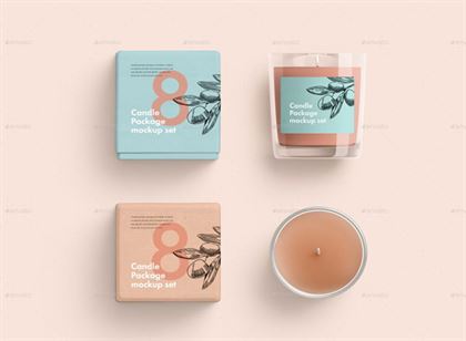 Candle Packaging Mockup