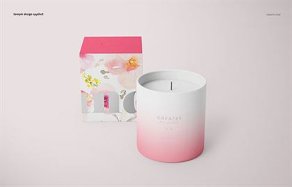 Candle and Box Mockup Set