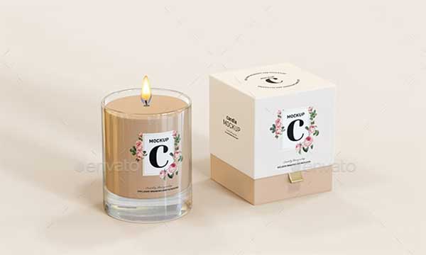 Candle Packaging Mockup Set