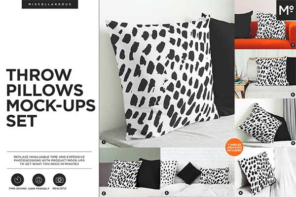 Throw Pillows Mock-ups Set