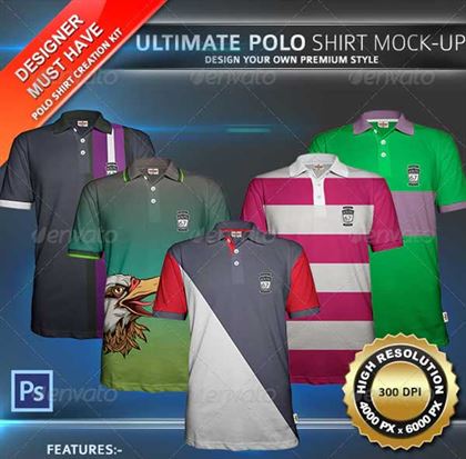 Simple Polo Shirt Mockup