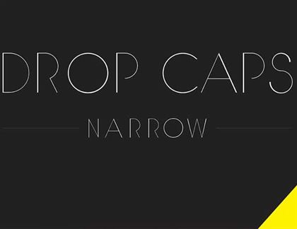 Drop Caps Narrow Mockups