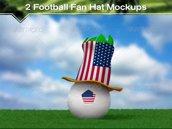 Football Fan Hat Mockups