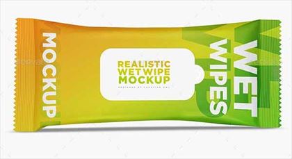 Big Wet Wipes Pouch Packaging Mockups