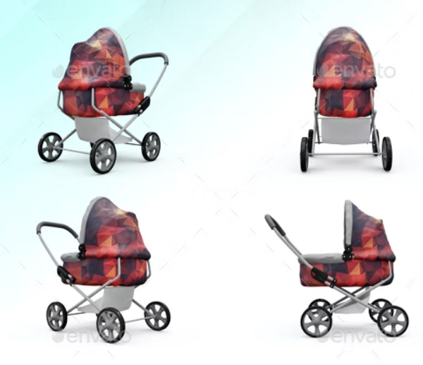 Pram Baby Carriage Stroller Templates