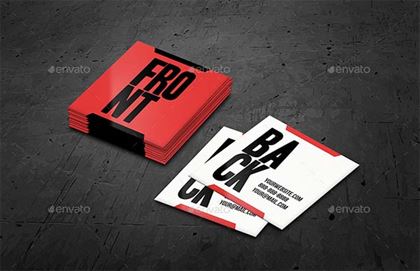 Square Business Card Mockups Template