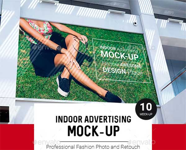 Poster Indoor Advertising Mock-Up
