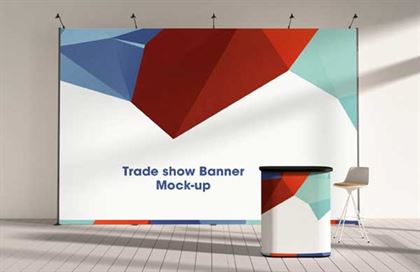 Trade-show Display Booth Mock-up Template