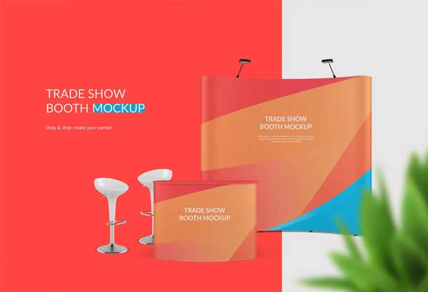 Trade Show Booth Mockup Customizable Template