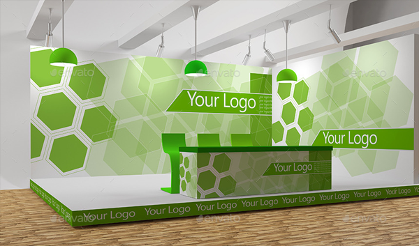 Trade Show Booth Full Editable PSD Mockup Templates