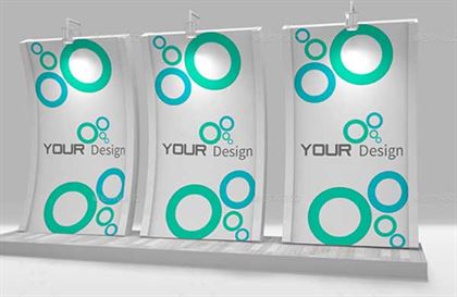 Trade Show Booth Display Mockup Template