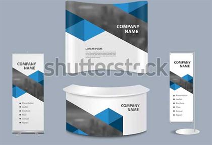 Advertising Exhibition Stand PSD Mockup