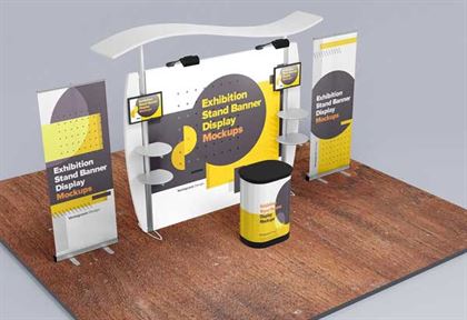 Exhibition Stand Display Mockups Template