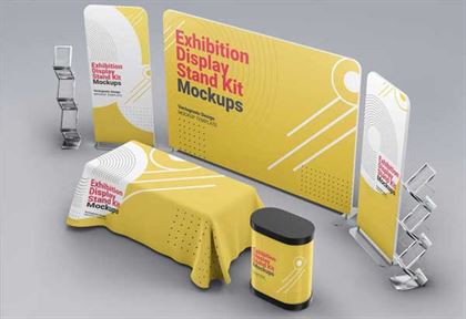 Exhibition Display Stand Kit Mockups