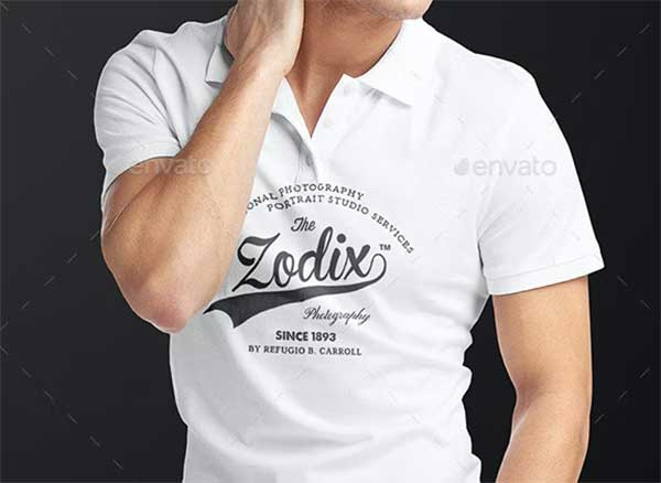 Man Polo Shirt Mock-Up Design