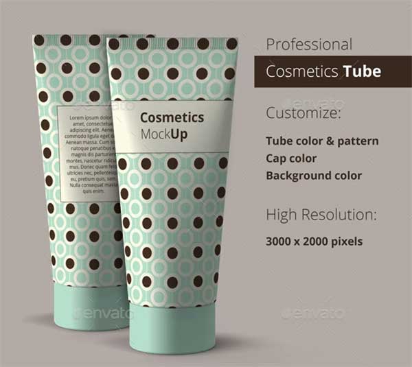 Professional Cosmetic Tube PSD Mockups