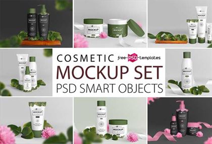 Cosmetic Mockup Templates Set