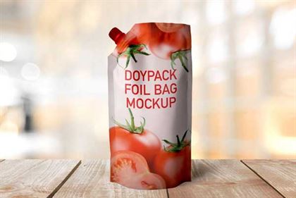 Doypack Foil Bag Mockup