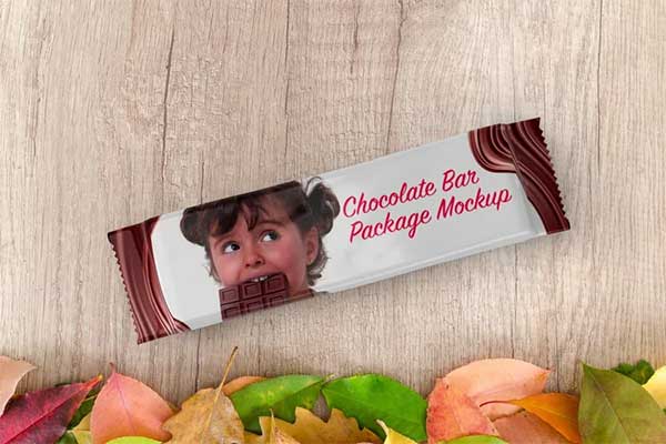 Chocolate Bar Package Mockup