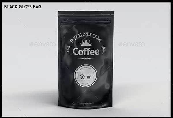 Foil Coffee Bag Mock-up Pack